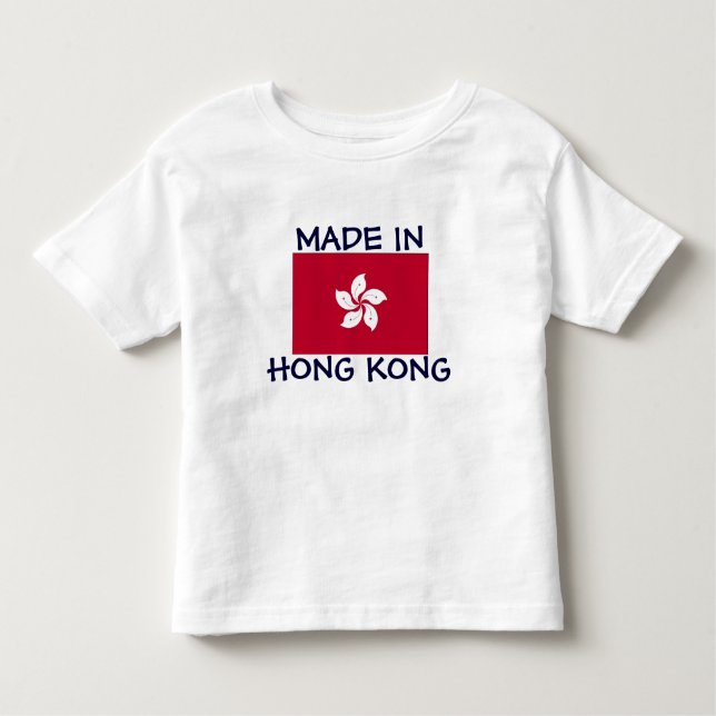 Camiseta Feito em Hong Kong (Frente)