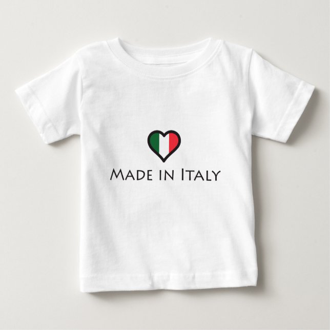 Camiseta Feito em Italia - orgulho italiano (Frente)