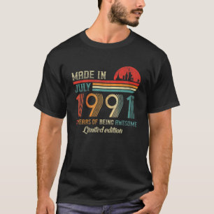 Camiseta Feito Em Julho De 1991, Com 30 Anos De Idade De an