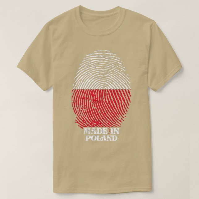Camiseta Feito em Polônia (Frente do Design)