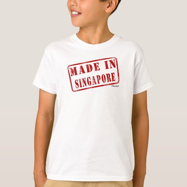 Camiseta Feito em Singapore (Frente)