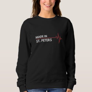 Camiseta Feito em St. Peters Missouri Local de Nascimento C