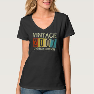 Camiseta Feito Em Vintage De 15 Anos De 2007 15 Aniversário