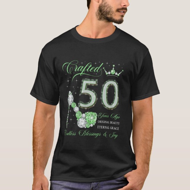 Camiseta Feito Há 50 Anos, Aos 50 Anos, Aos 50 Anos (Frente)