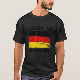 Camiseta Feito Na Alemanha Com Designs Gráficos De Bandeira