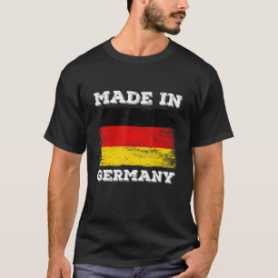 Camiseta Feito Na Alemanha Com Designs Gráficos De Bandeira