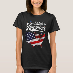 Camiseta Feito na América - Bandeira Americana Patriótica 4