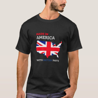 Camiseta Feito Na América Com Partes Britânicas - Grã-Breta