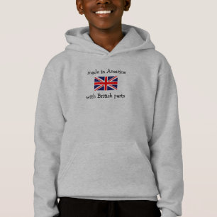 Camiseta feito na América com peças britânicas