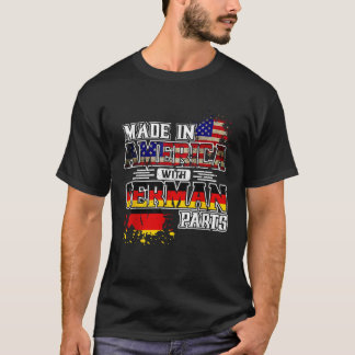 Camiseta Feito na América com peças de alemão