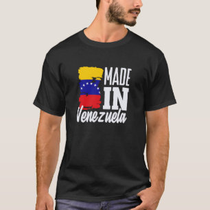 Camiseta Feito na Bandeira da Venezuela Orgulho Venezuelano