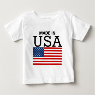 Camiseta Feito na bandeira dos EUA E.U.