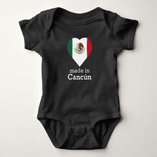 Camiseta Feito na bandeira México do coração de Cancún (mar
