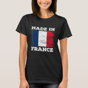 Camiseta Feito Na França Com A Bandeira Francesa Novelty Gr