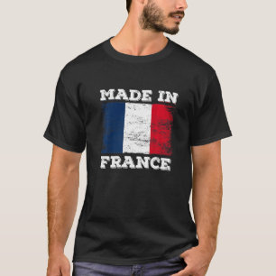 Camiseta Feito Na França Com Bandeira Francesa, Com Desi Le