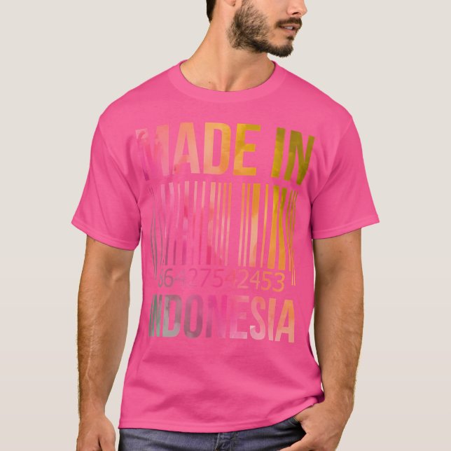 Camiseta Feito Na Indonésia Em Aquarela (Frente)