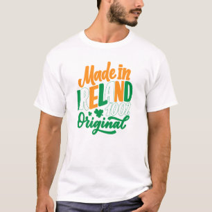 Camiseta Feito na Irlanda em Dia de São Patrício