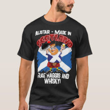 Feito na SCOTLAND 0- desenhar Haggis e Whisky