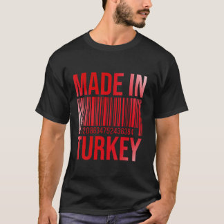 Camiseta Feito Na Turquia, Código De Barras T