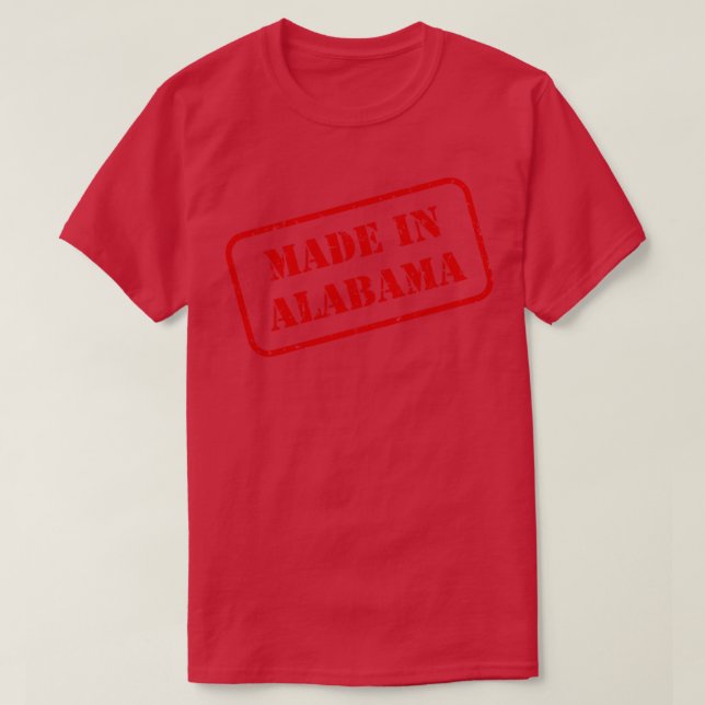 Camiseta Feito no Alabama TShirt 3 (Frente do Design)