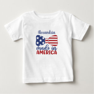Camiseta Feito no Arco de Bandeira Americano