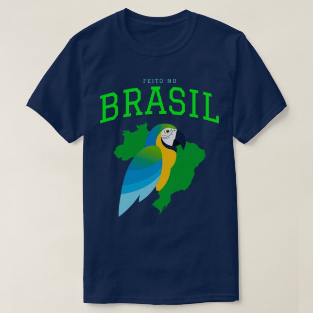 Camiseta Feito no Brasil Design (Frente do Design)