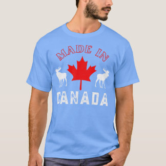 Camiseta Feito No Canadá, No Maple Elk Do Orgulho Canadense
