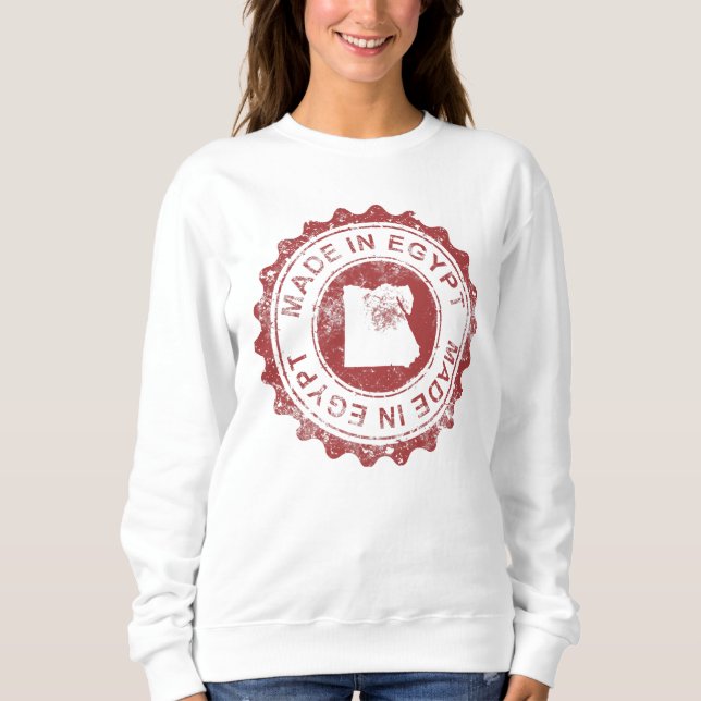 Camiseta Feito No Egito Com Mapa م ص ر (Frente)