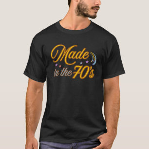 Camiseta Feito Nos Anos 70 Retro Vintage