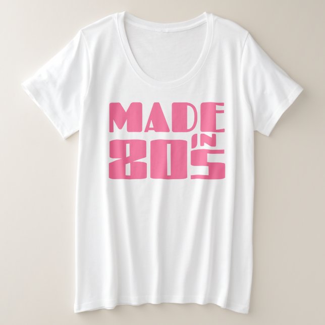 Camiseta Feito nos anos 80 (Frente do Design)