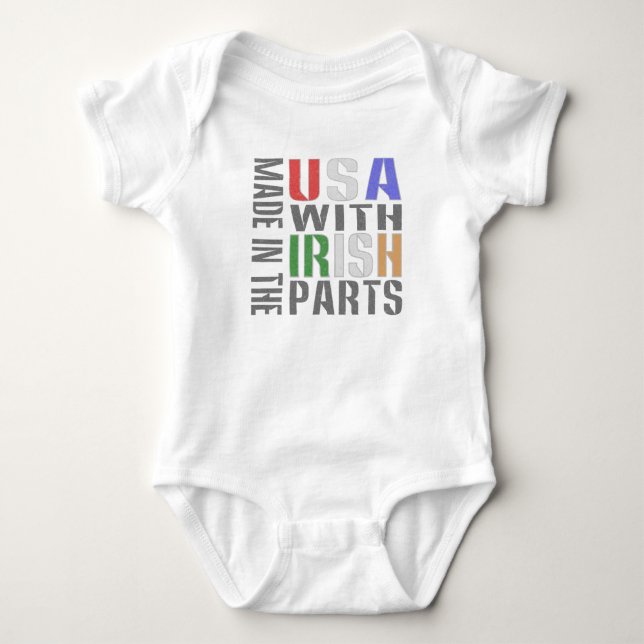 Camiseta Feito nos EUA com Peças Irlandesas (Frente)