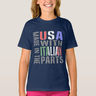 Camiseta Feito nos EUA com Peças Italianas Garota