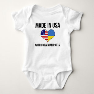 Camiseta Feito nos EUA com peças ucranianas