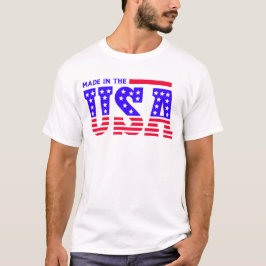 Camiseta Feito nos EUA - TEXTO Americano