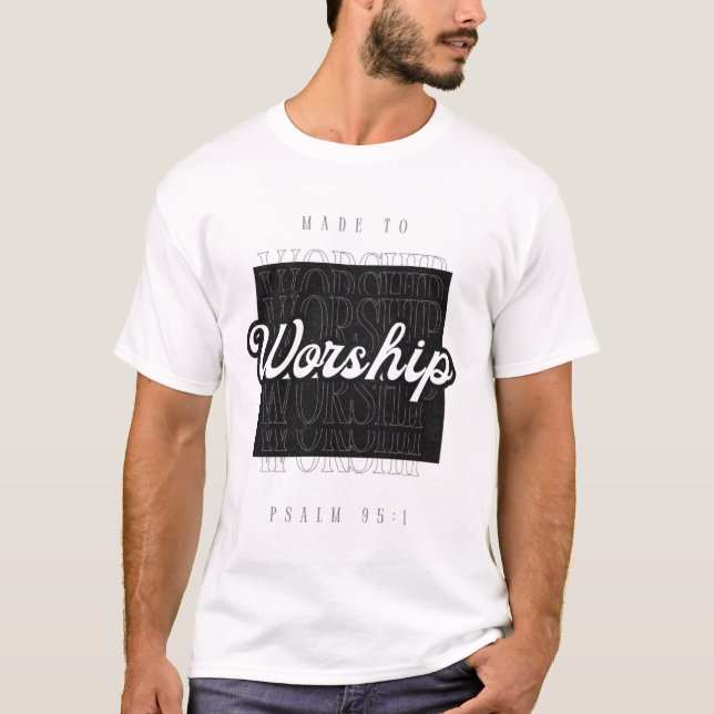 Camiseta Feito para Adorar (Frente)