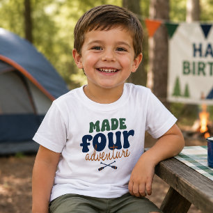 Camiseta Feito para Aventura 4º Aniversário