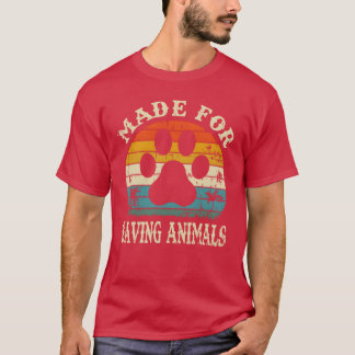 Camiseta Feito Para Salvar Animais Vetechvintage vintage