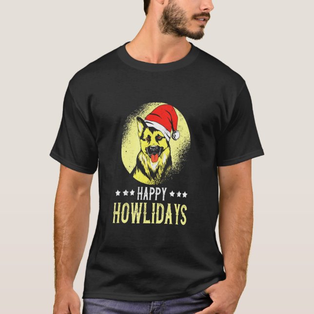 Camiseta Feito Para Um German shepherd (Frente)