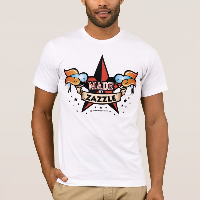 Camiseta Feito por Zazzle (Frente)
