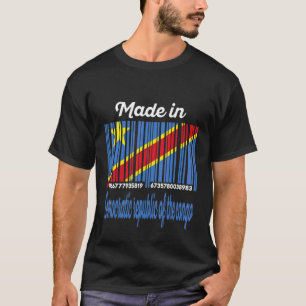 Camiseta Feito República Democrática do Congo