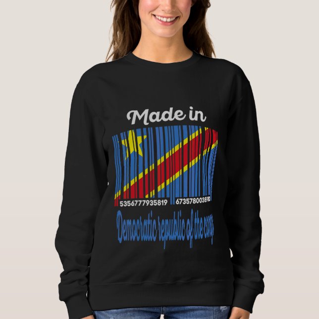 Camiseta Feito República Democrática do Congo (Frente)
