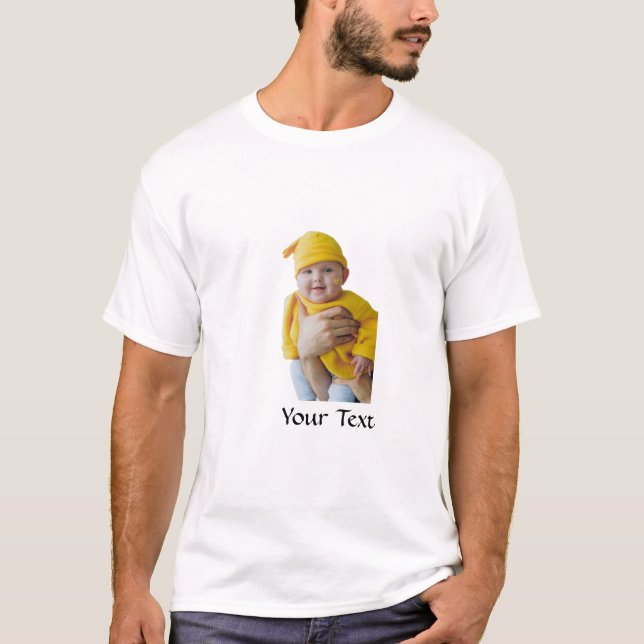 Camiseta Feito sob Medida - Adicionar Foto e Texto (Frente)