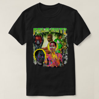 Camiseta Fela Kuti Bootleg Vintage Afrobeat Arte Colagem
