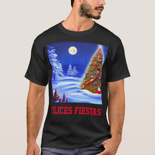 Camiseta felices fiestas (Frente)