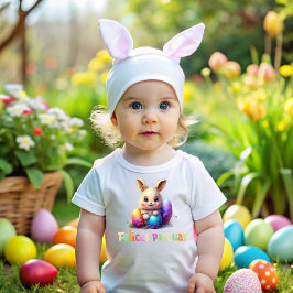 Camiseta Felices Pascuas te desea la bebe