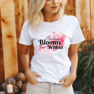 Camiseta Felicidade Bloomia de Dentro