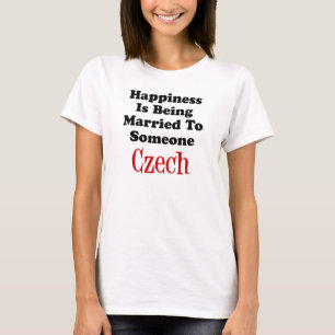 Camiseta Felicidade Casada Com Um Checo