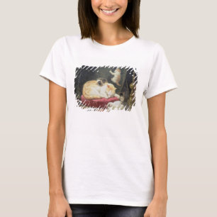 Camiseta Felicidade da lareira (óleo no painel)
