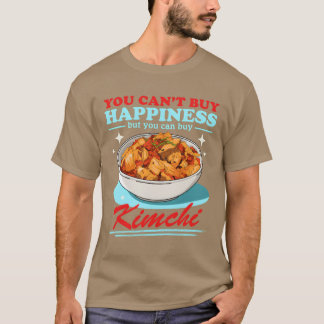 Camiseta Felicidade de Kimchi Comida Coreana Amigo Kimchi