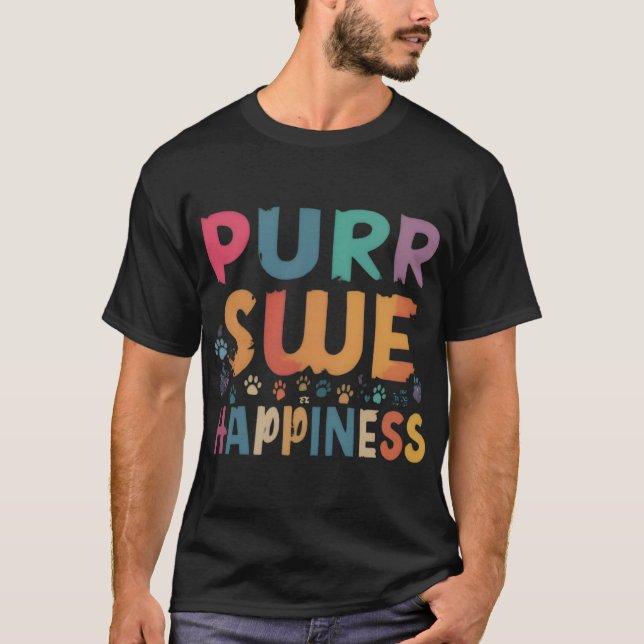 Camiseta Felicidade de purr-sue (Frente)